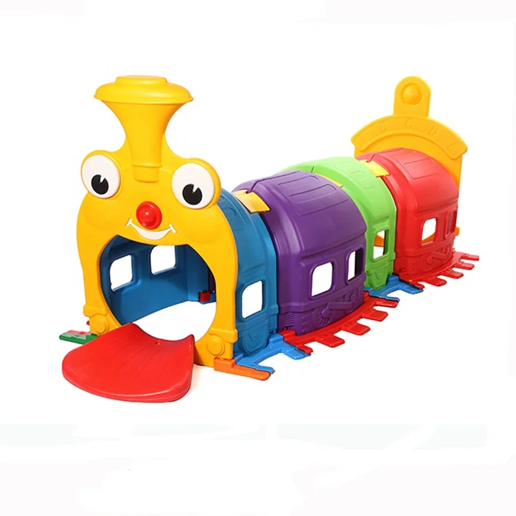 Happy train plastic tunnel play for kids