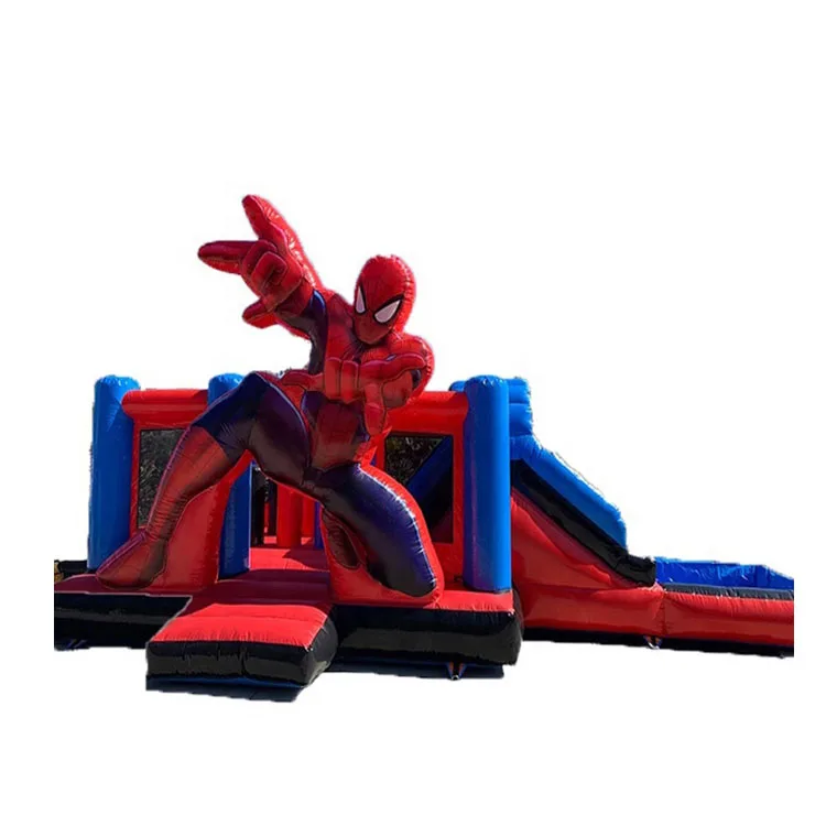 
commercial inflatable spiderman spider man popular playhouse water bouncy bounce house jumpy jumping castle space bouncer kids 