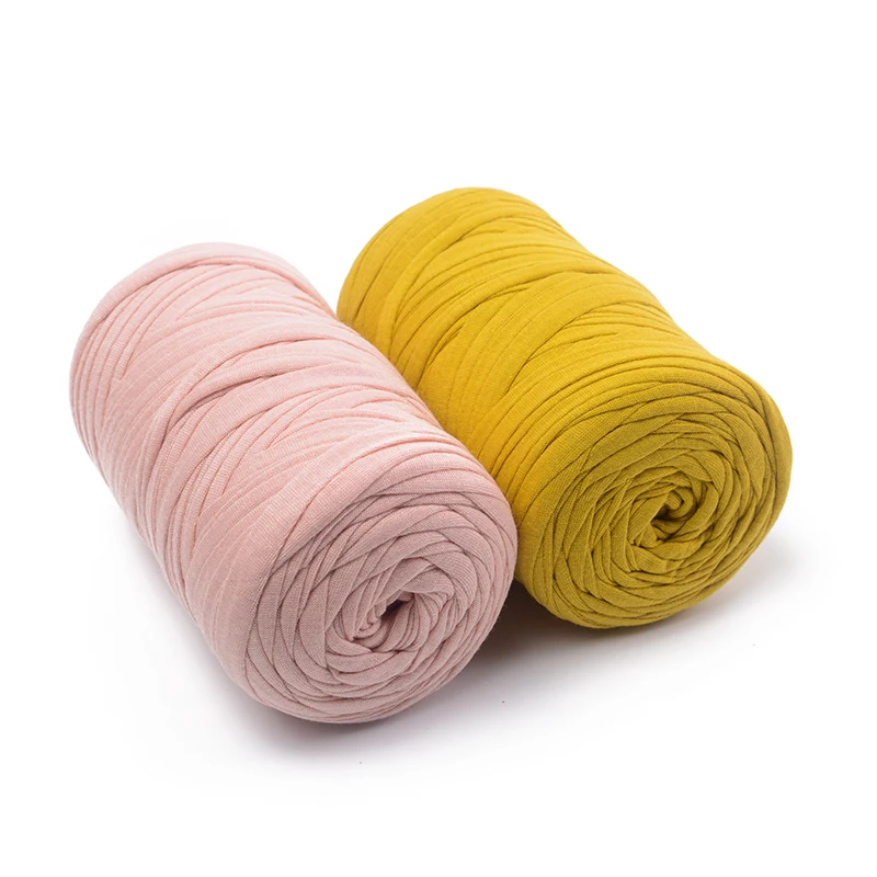 best sellerT shirt hand kinting polyester crochet yarn for make hand bags