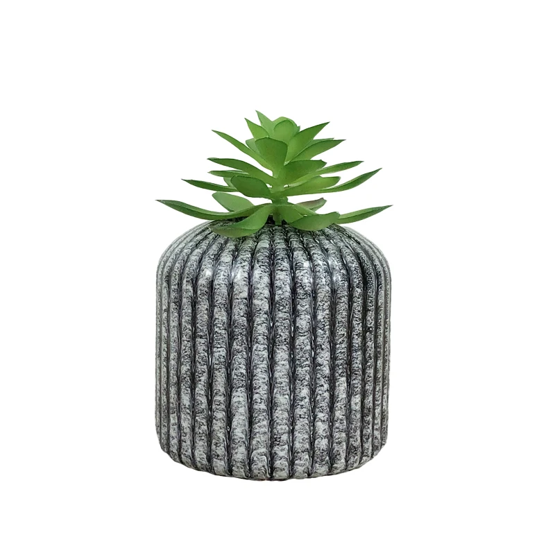 Nordic style unique design Marble grain Ceramic Vase Greenery Plant Pots Home Decor Flower Pots & Planters