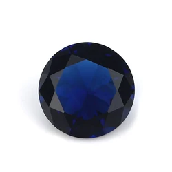 Factory price Wholesale Red Blue Green Colors glass Crystal stones Round shape 5mm in loose gemstone