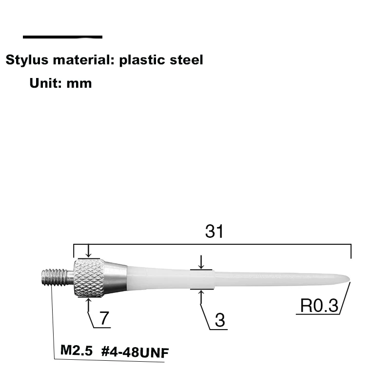 Non standard custom depth gauge altimeter dial gauge M2.5 30degrees 60 degrees 90 degrees Conical probe