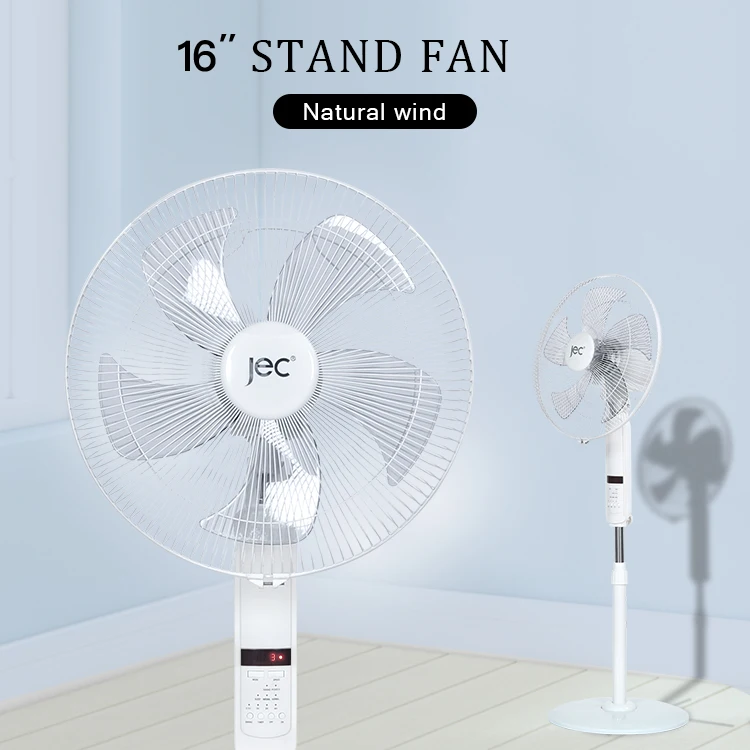 OEM ODM Customize service led light 16 inch stand fan with remote control