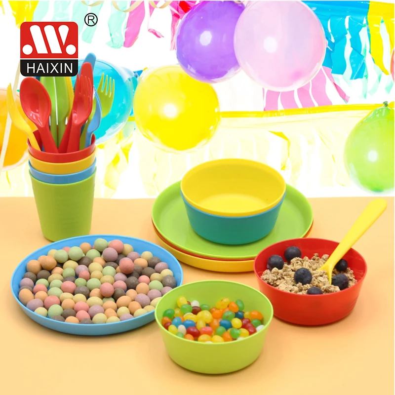 13431 Plastic tableware round PP dinnerware plastic dinner plates