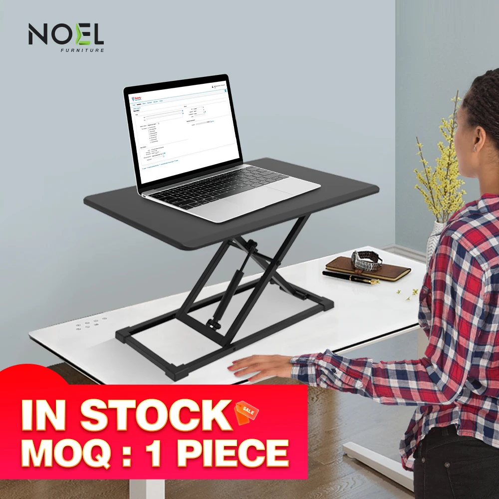 Ergonomic Sit Standing Stand Up Desk Converter Work Station Height Adjustable in home office