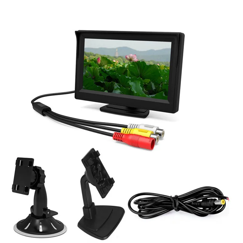 5 inch HD Backup Camera Car Monitor Screen Rear View Reverse Display DC 12V-24V Vehicle Backup Display for Car SUV Van Truck