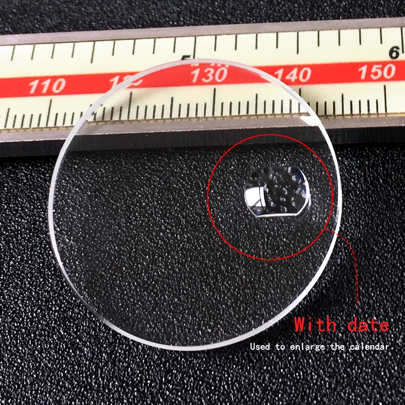 Mineral glass/Sapphire  crystal Flat 32.7*2.7mm with date watch crystal Parts For Casio brand MDV-106  Replacement repair parts