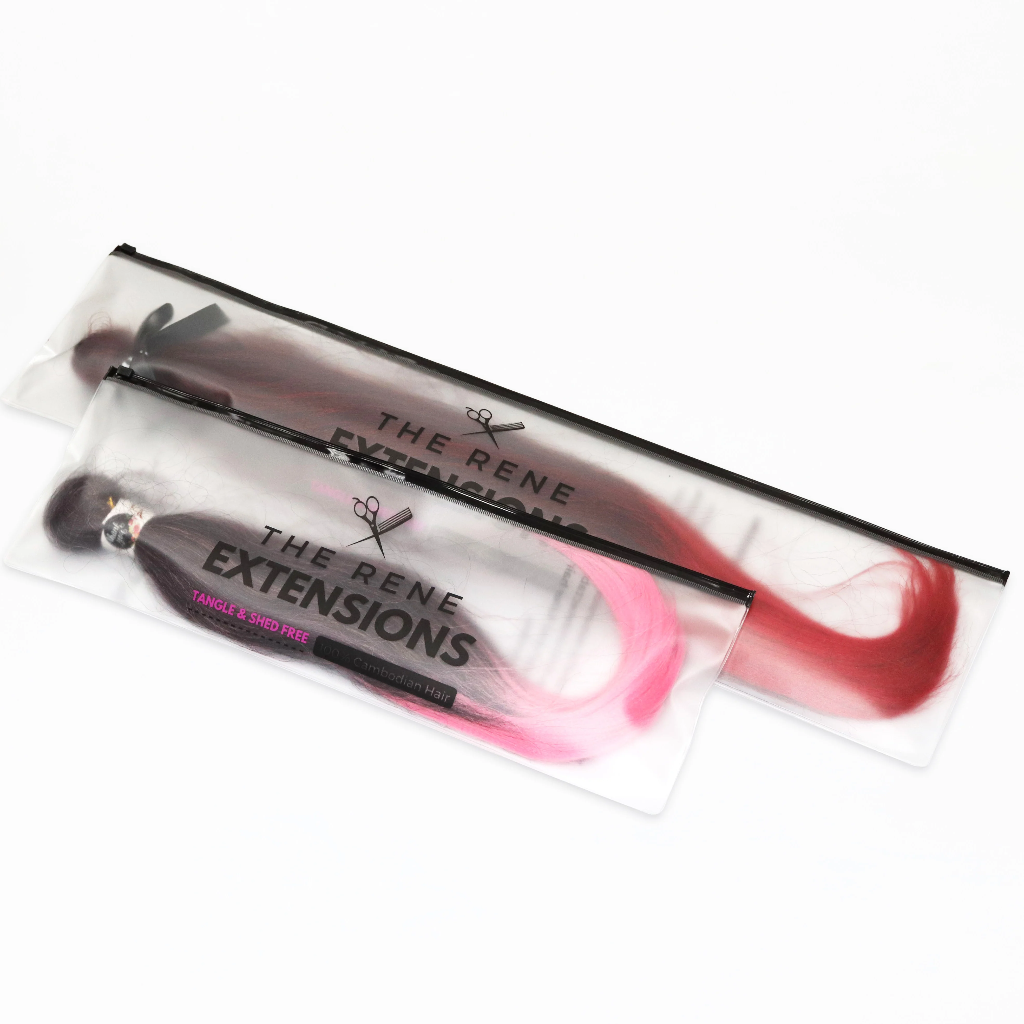 Пыленепроницаемый чехол на молнии для наращивания волос сумки хранения париков из ПВХ с