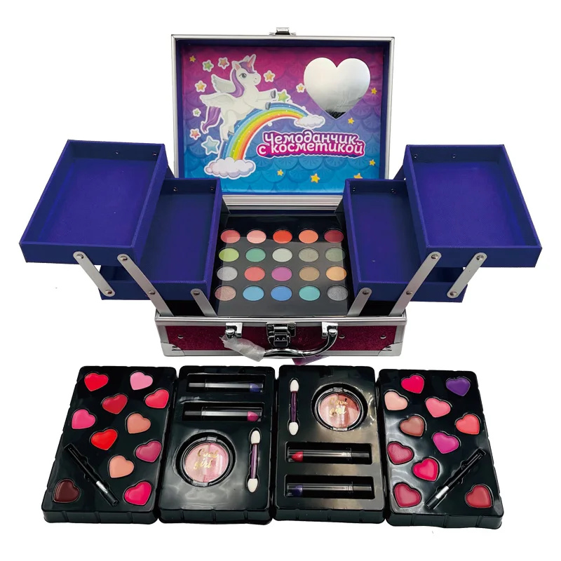 Kids Makeup Sets for Girls, Washable Girls Make up Sets Kids Toys, Little Princess Pretend Makeup Christmas Birthday Gifts Toys