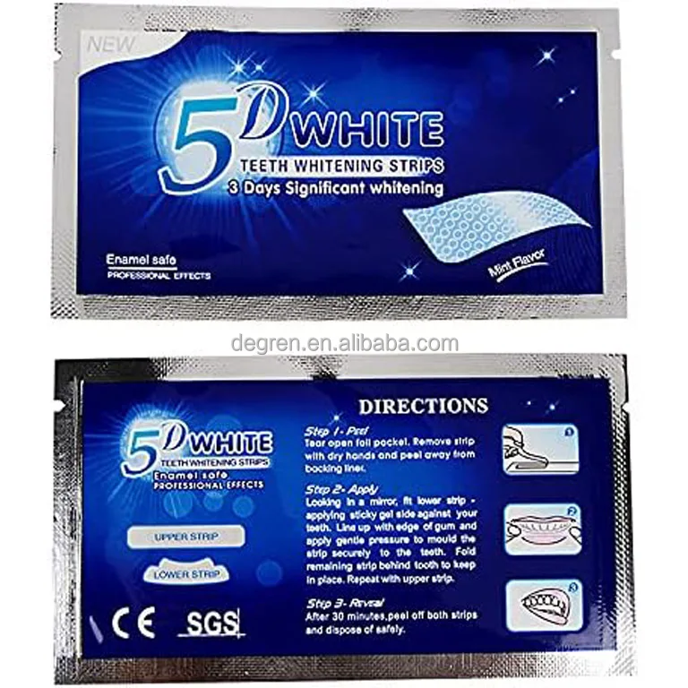 Hygiene Care Teeth Whitening 5d Peroxide Mint Teeth Whitening Strips Whitening strips for teeth