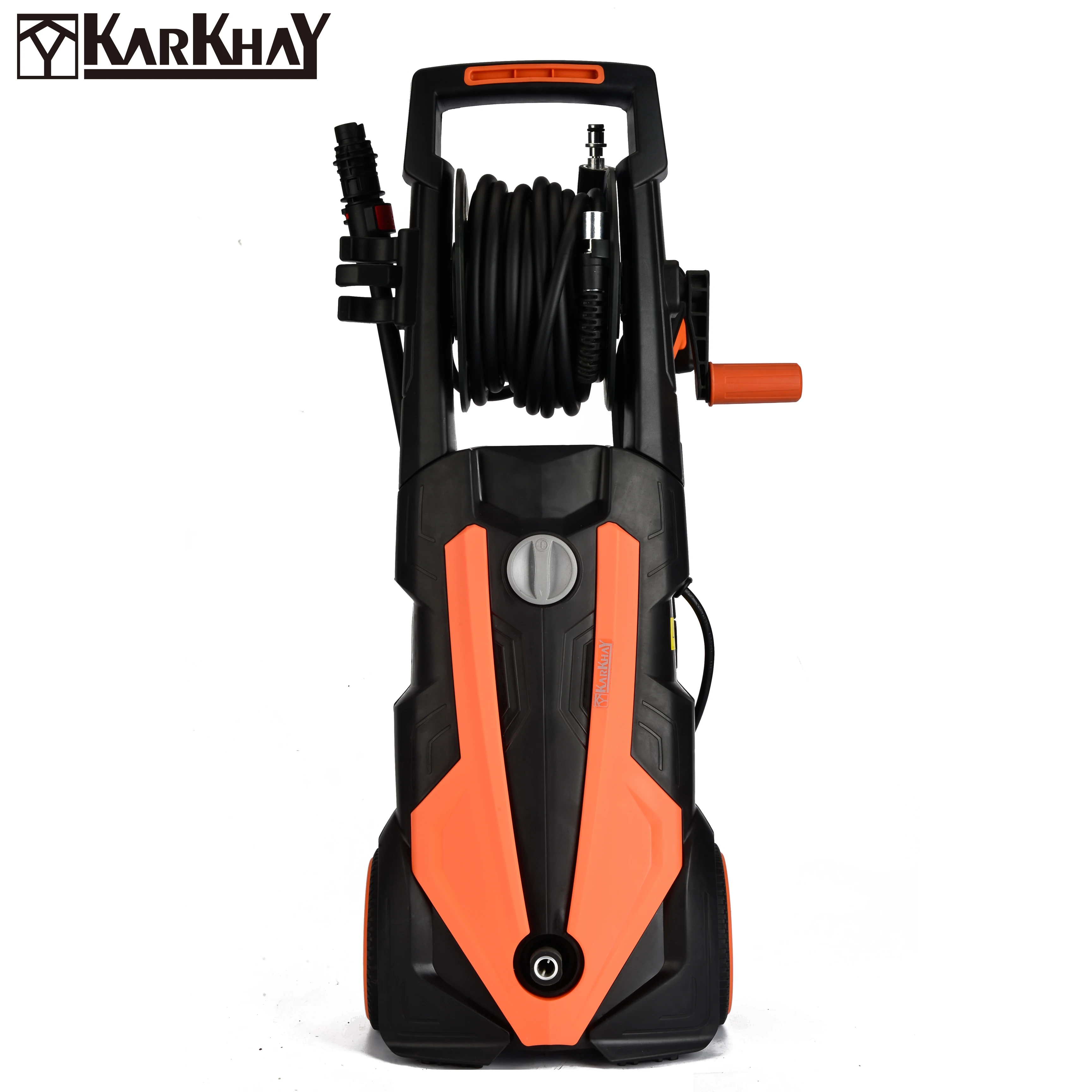 Hot Sale 1400w 80BAR KARKHAY high pressure cleaner hose reel car wash electric garden tools cleaner high pressure