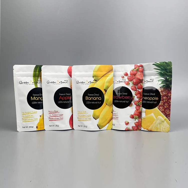 Wholesale Custom Logo Plastic Snack Dried Fruit Package Pouch Dry Food Packaging Bag