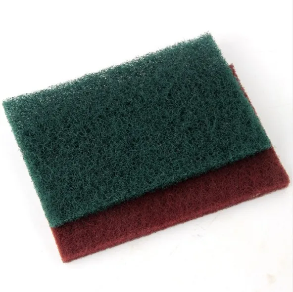 Industrial abrasive sheet cleaning colorful scouring pad in rolls