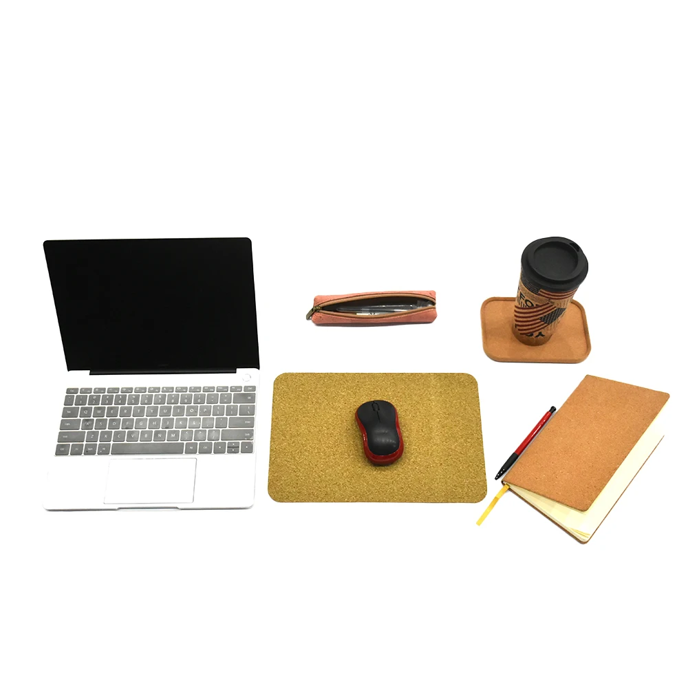 Экологичный коврик для мыши, высококачественный коврик для мыши, сделанный на заказ, пробковый коврик для мыши FSC