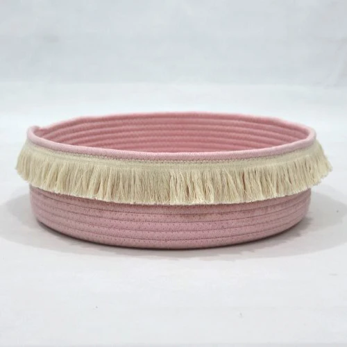 Popular Amazing Quality Round Rope Advanced Pet Luxury Pet Sofa Cool Rattan Pet Bed For Living Room