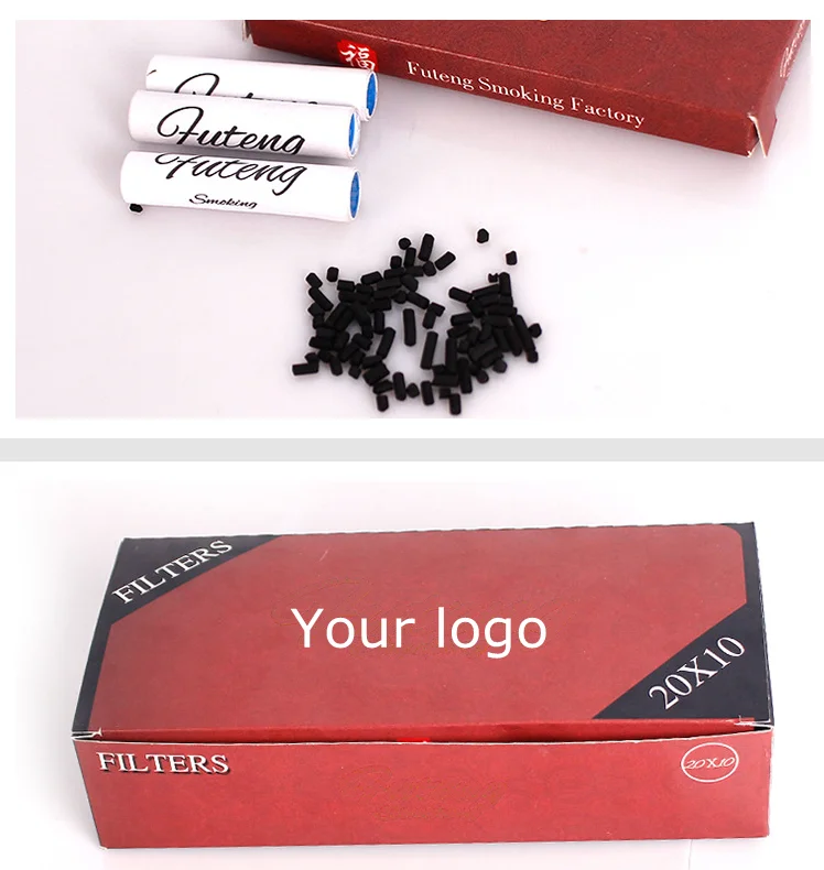 High Quality Smoking charcoal filters  Pipe Cigarette Accessory Filters with  6mm ceramic caps  Disposable Tobacco Pipe