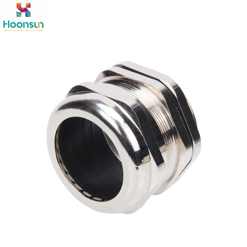 High quality M16 M12 IP68 brass cable glands waterproof nickel plated