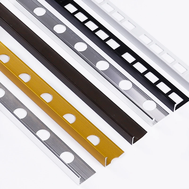 Foshan FSF Exw Price Tile Accessories 10mm Aluminum L Shape Tile Edging Trim Profiles For Ceramic Corner