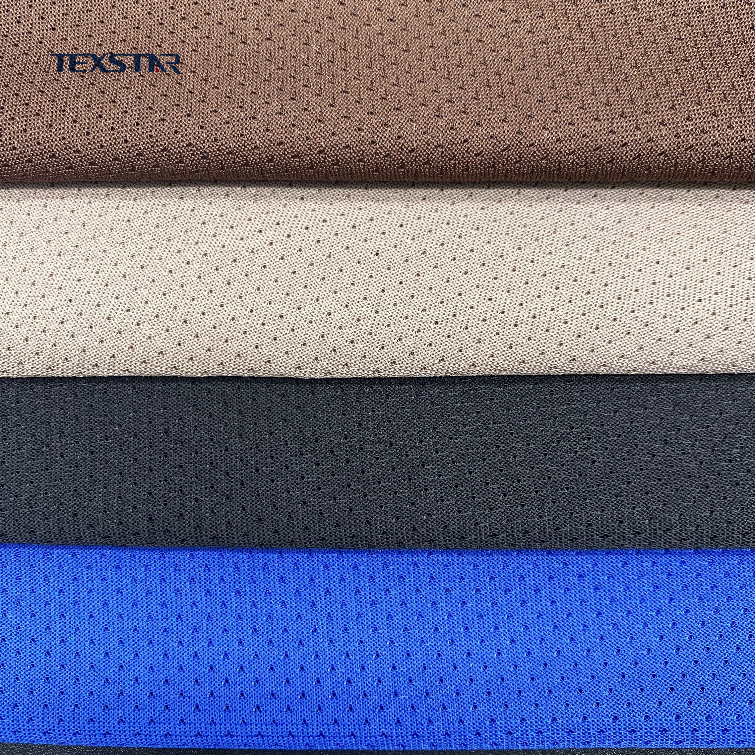 Jacquard Mesh Breathable 100 Polyester Fabric for Sportswear Lining