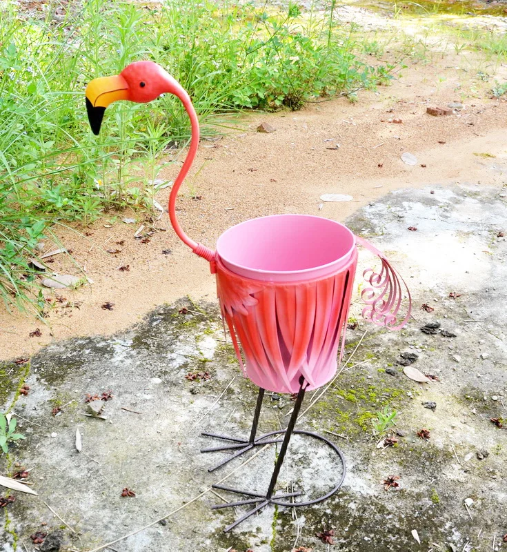metal swan outdoor garden decoration flower planter Cute Animals Pots