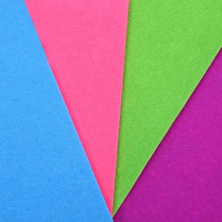 Lowest Price High Quality Felt Fabric Roll Pieces Industrial Felt Polyester Non Woven Colorful Felt
