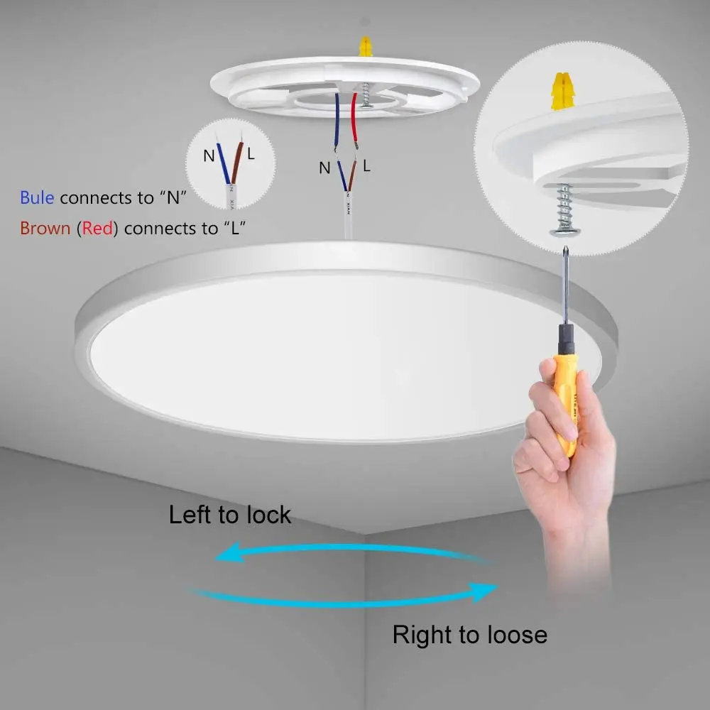 Modern Surface Mounted Bedroom Living Room Home Lighting Round Pink Black Ceiling Light,Led Ceiling Lamp,Led Ceiling Light