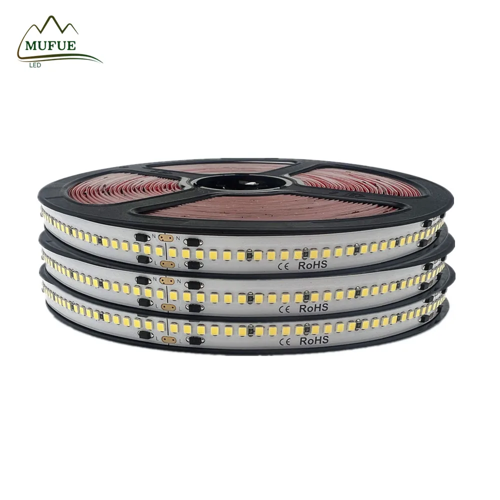 Hotel garden IP65 smd 2835 120leds/m AC 110V 220V strip led tape light not need Drive