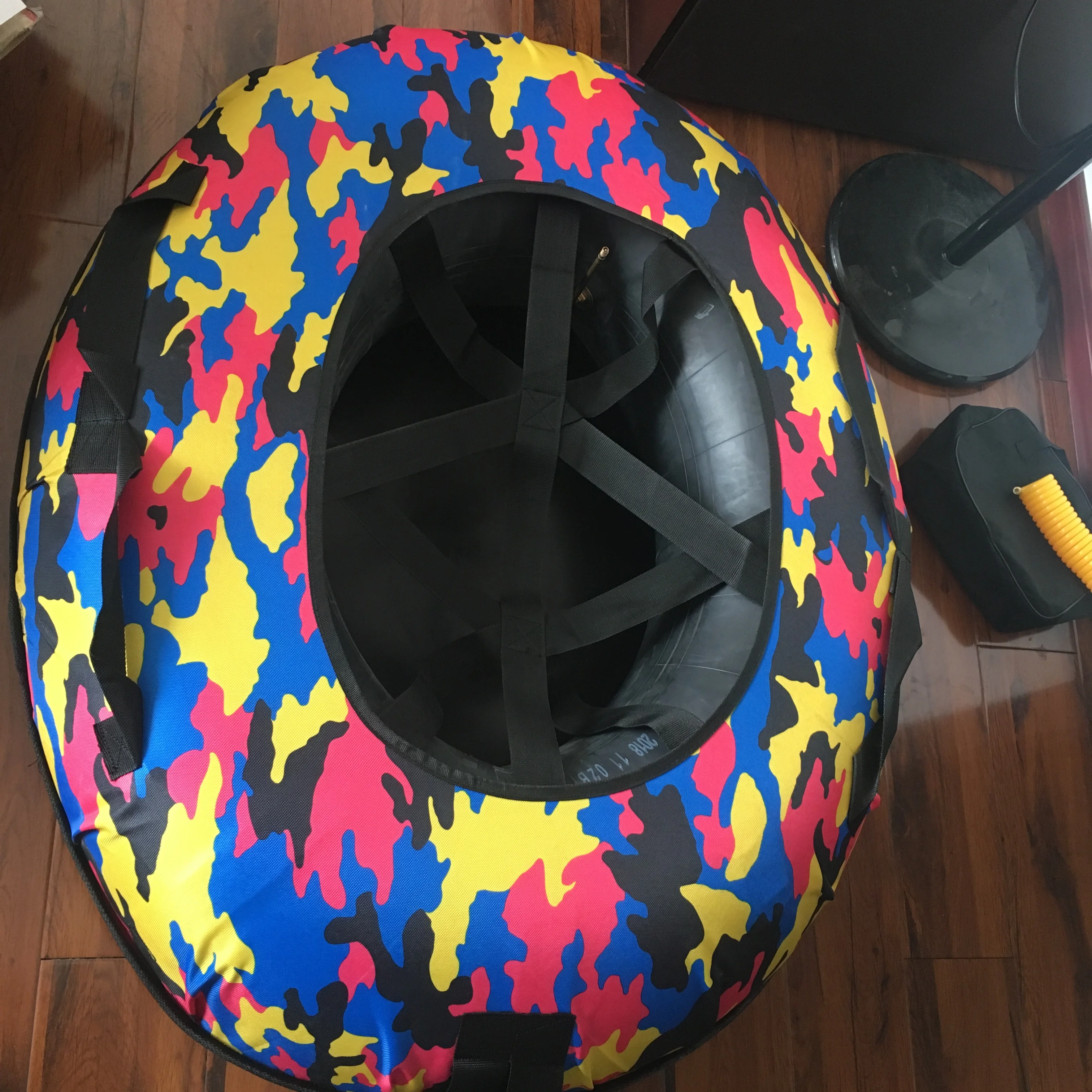 Hard Bottom Sled Snow Tube Ski Tube With Nylon Cover