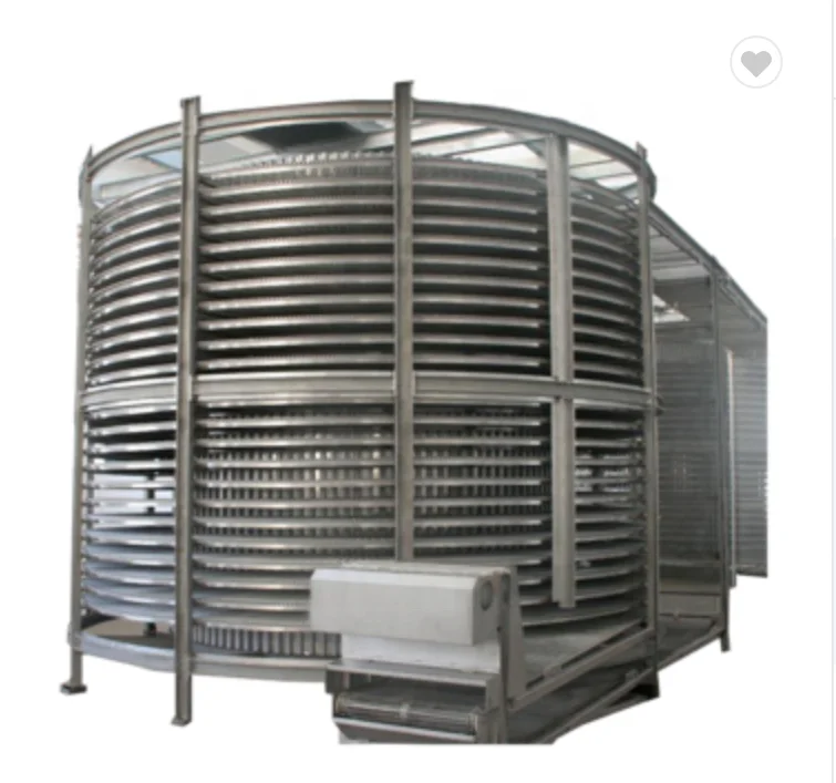 
CE approved seafood Spiral freezing IQF tunnel freezer 