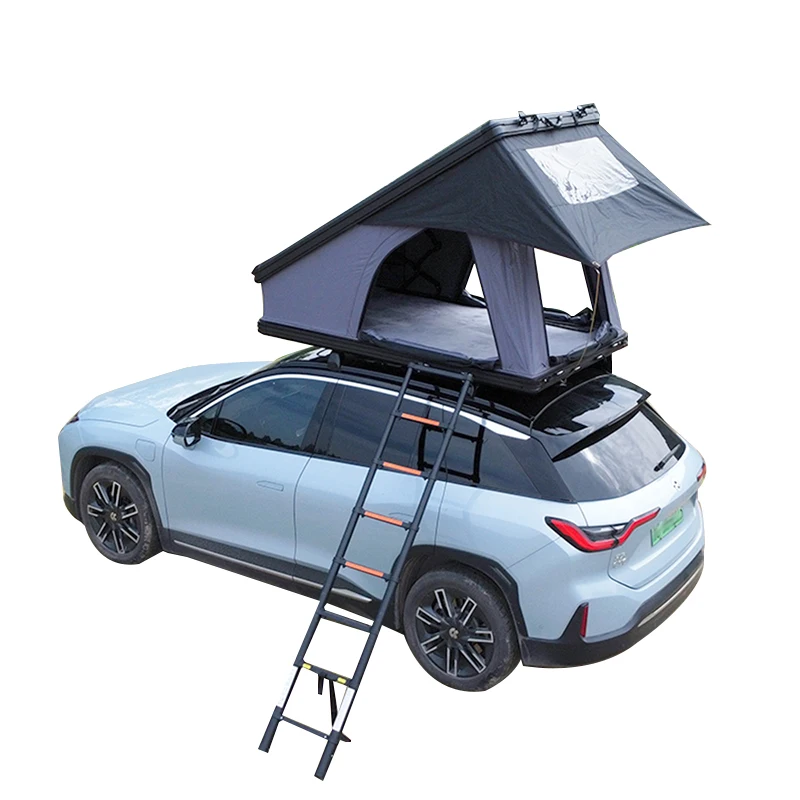 Aluminium triangle Shell Camping SUV Car RoofTop Tent hard shell Cover car Roof top Tent for sale