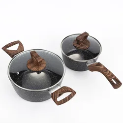 Maifan Stone Pot Set Frying Pan Milk Pan Five-piece Set Non-stick Pan Less Fume Gift Pot Can Be Customized