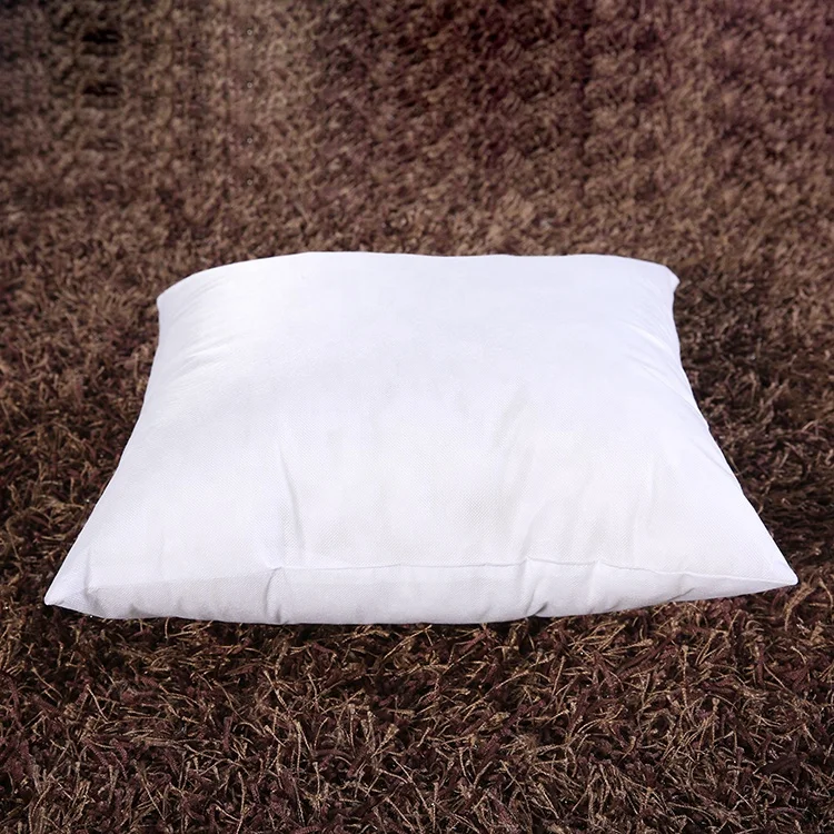 
China white square adult home hotel zhejiang sofa non woven pillow 