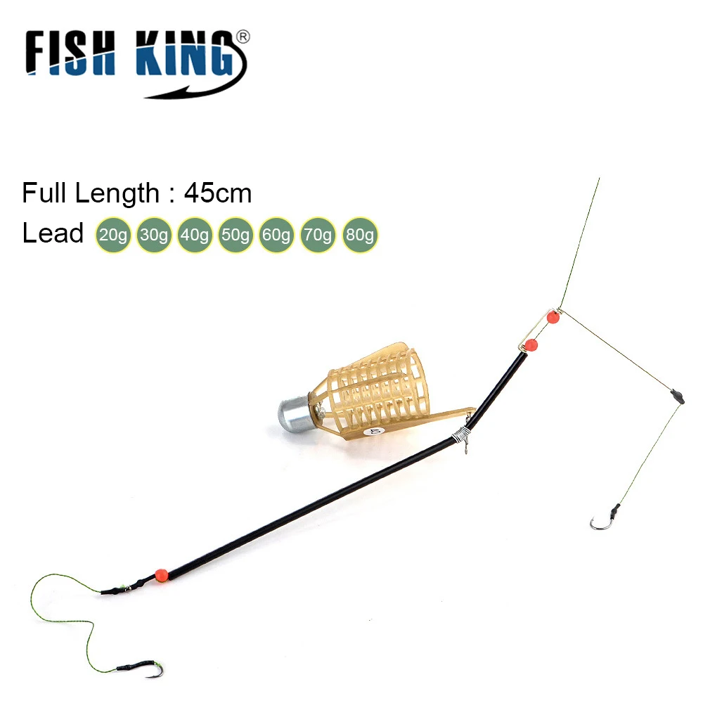 Fishing Feeder with Hook Carp Fishing Tackle Freshwater Saltwater 20g-80g Fishing Tool Pike Bass Bait