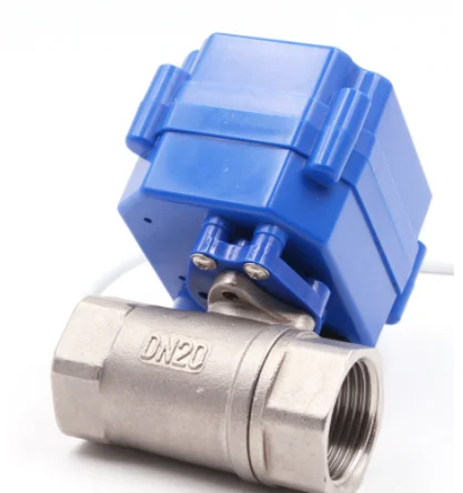 DC12VDC24V Электрический Небольшой привод шаровой кран из нержавеющей стали