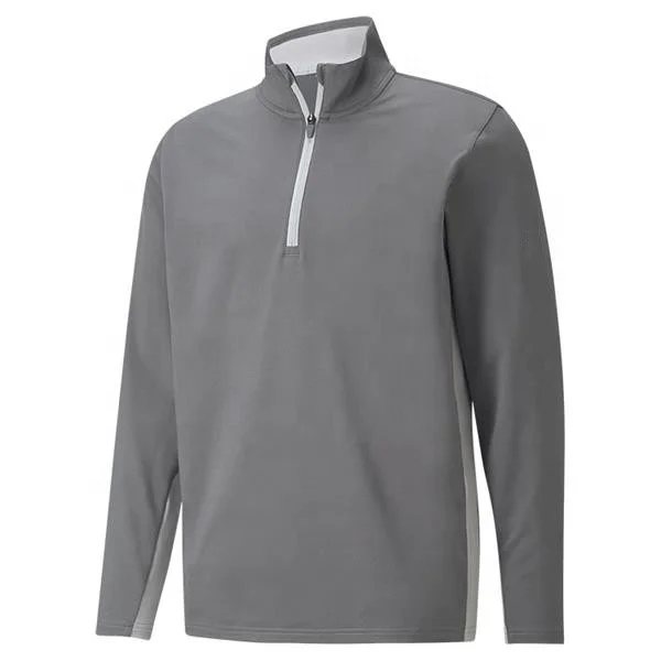 China Factory Custom High Quality Men quick dry Golf Pullover Lightweight performance Quarter Zip Thumb Hole Golf Outwear