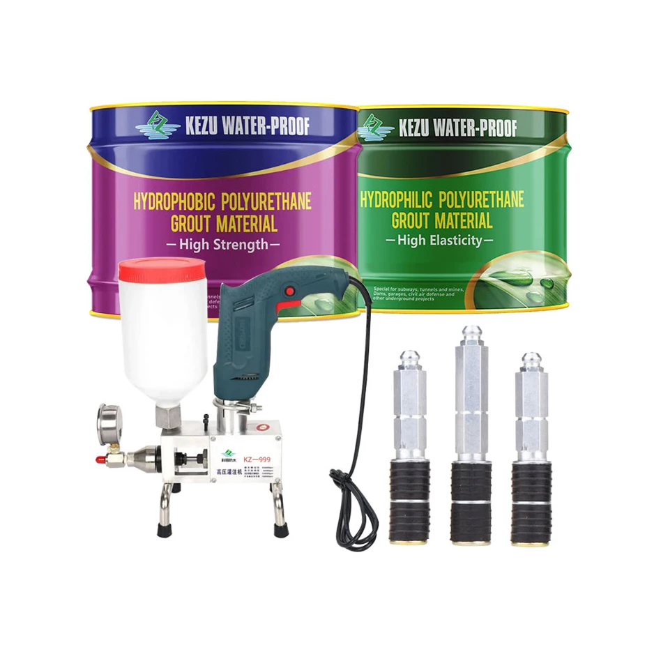 Free Samples Waterproof Chemicals Liquid Latex Grout Renew Water Stop Leak Stop Polyurethane Resin Injection Material