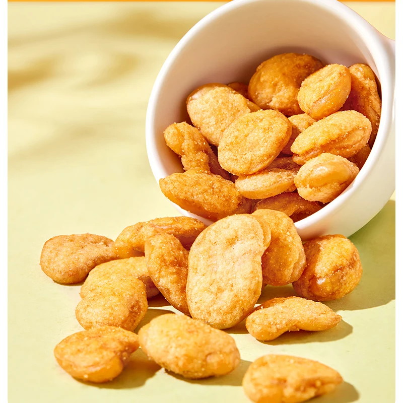 Китайская закуска в виде орехов, вкусная закуска в виде икры краба, Повседневная закуска, вкусная широкая фасоль, 200 г