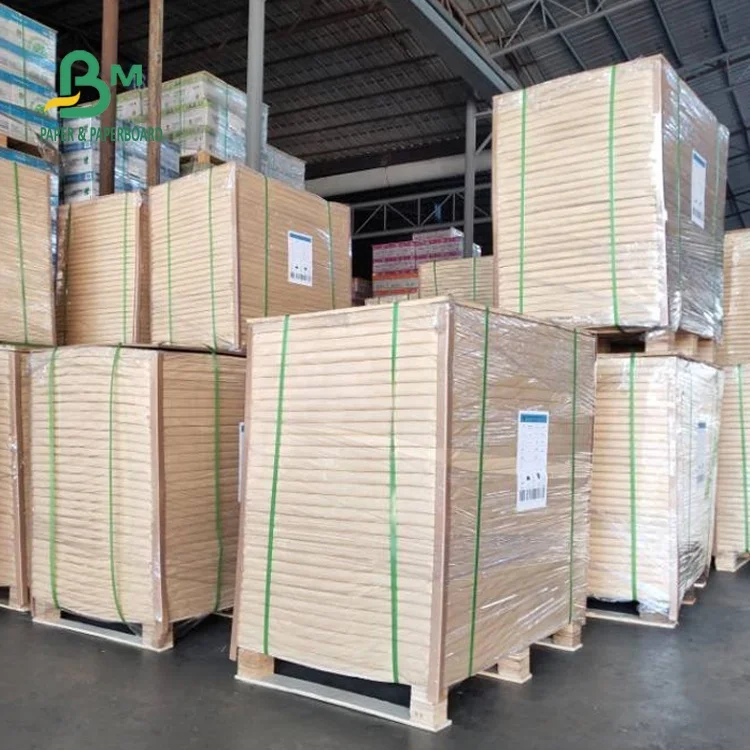 Waterproof 40gsm + 10g PE Coated Brown Kraft Paper For Food Wrapping