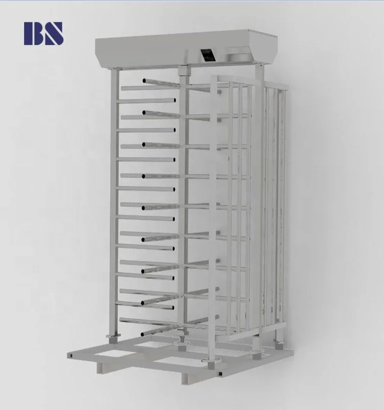 Outdoor full height turnstiles Heavy gauge stainless steel rotary full height turnstile