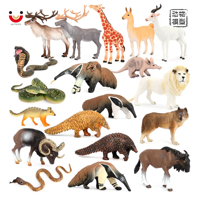 Wholesale Solid PVC Simulation  Statue Model Wild Safari Figures Animal Toys Figurines