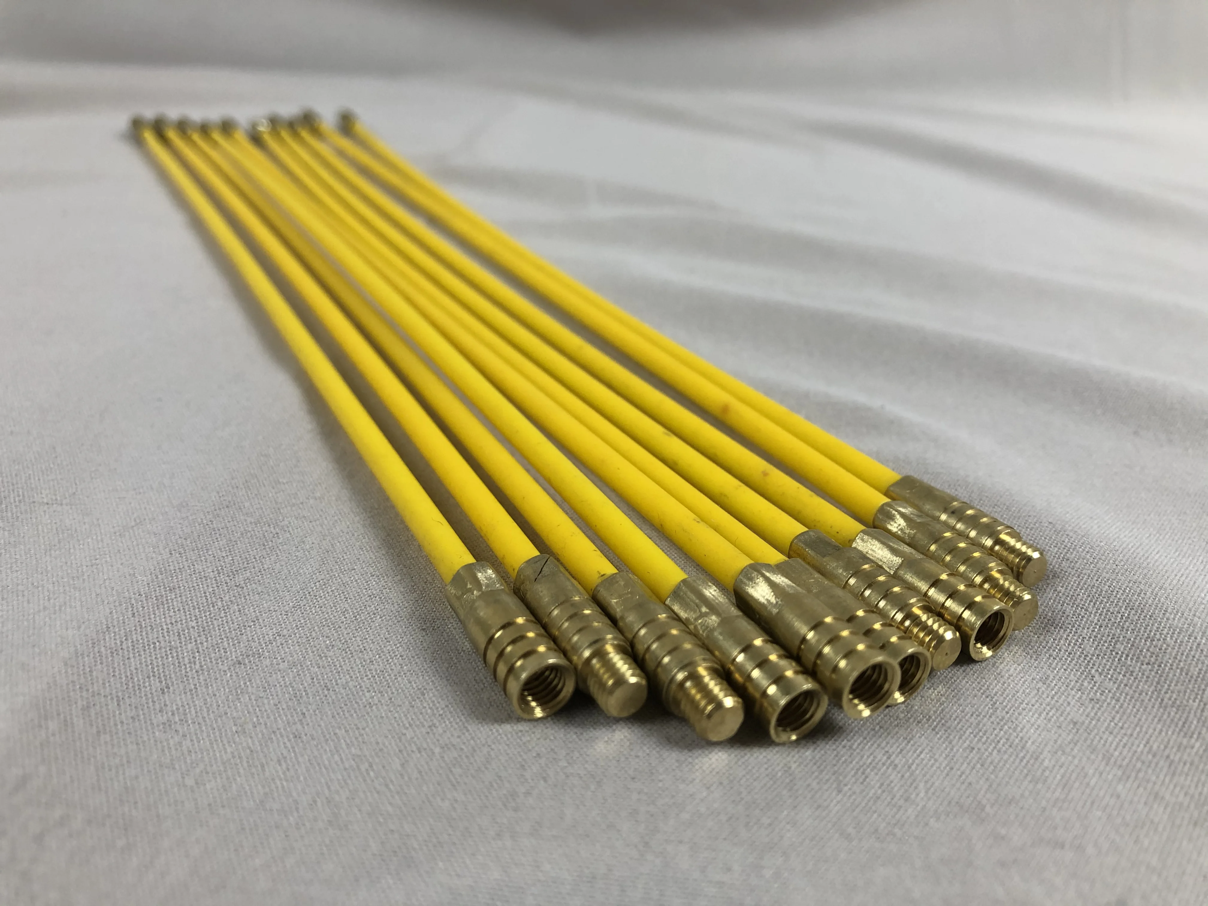 Fiberglass push pull rods, cable pulling rods, wire pull rods