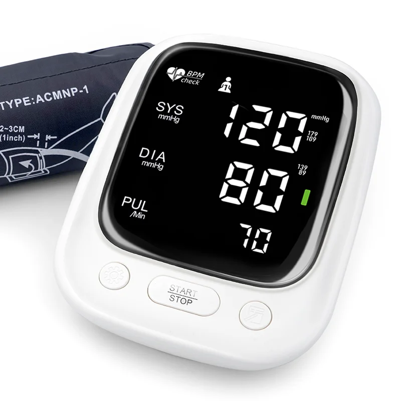 Arm Blood Pressure Monitor Manufacturers LED Big Screen Audio Broadcast Bp Monitor