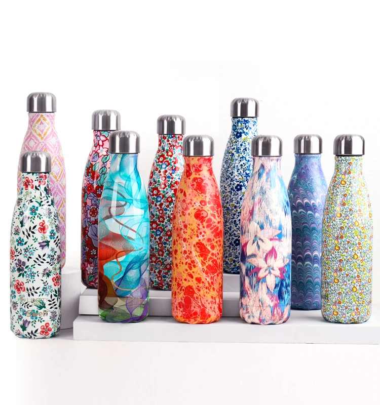 500ml Super Insulated Soft Coral Bpa Free Metal Water Bottle Reusable Stainless Steel Water Bottle Drinking Hot Water Thermos