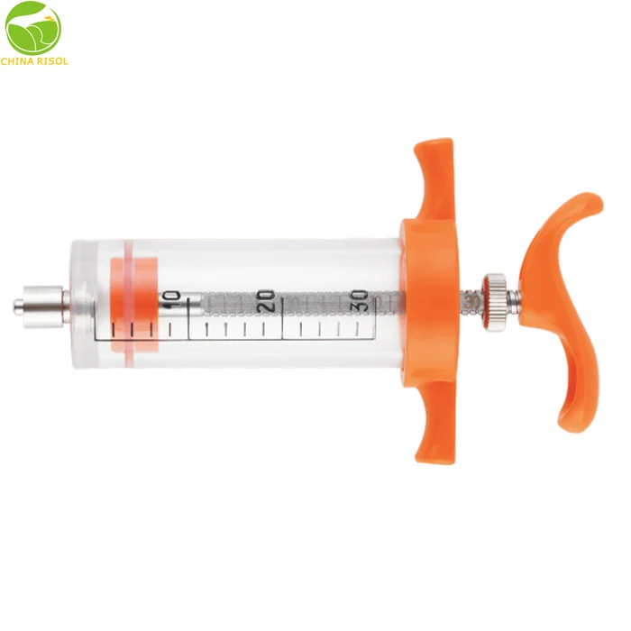 10ml 20ml 30ml 50ml blue tpx adjustable veterinary syringe