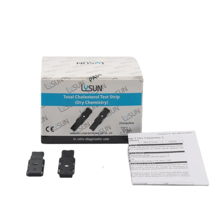 Multi Cholesterol Blood Lipid Meter Blood Lipid Cholesterol Triglycerides Meter Total cholesterol test strip TCS-101 5PCS/25PCS