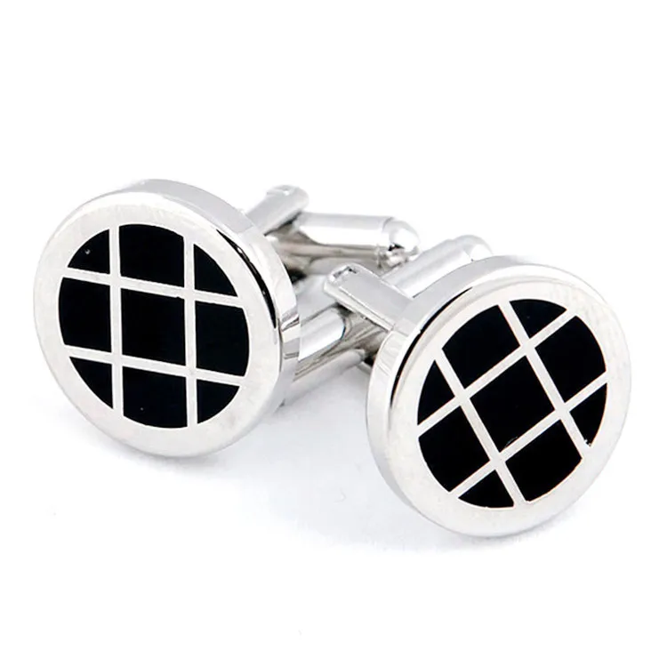 Factory Custom Logo Metal Novelty Cufflinks 2024 Fancy Cufflinks Gemstone Cufflinks