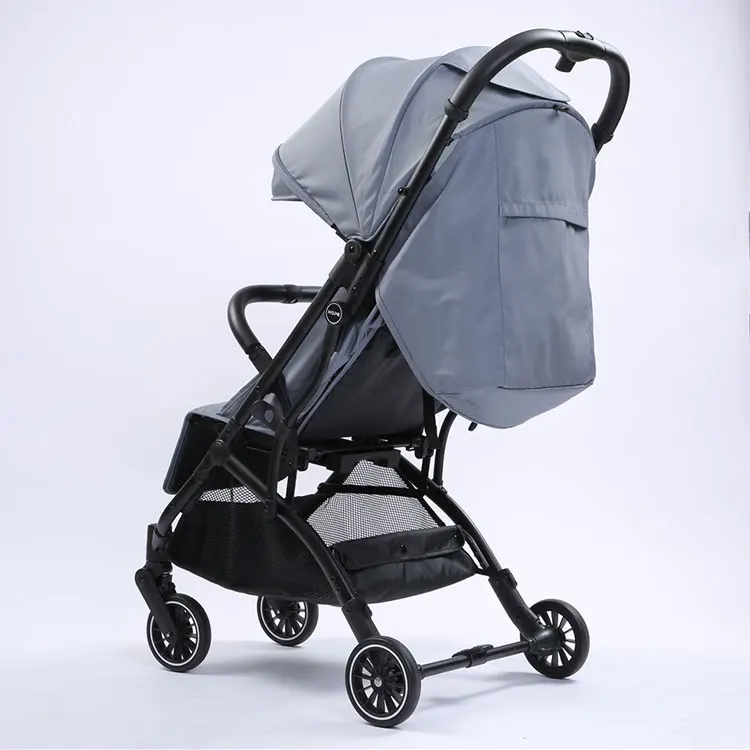 Factory price steel frame 4 wheels luxury Baby Stroller 3 in 1 light weight baby stroller