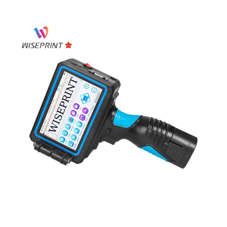 WISEPRINT TIJ 5 Inch Touch Screen Inkjet Coding Machine Portable Handheld Printer