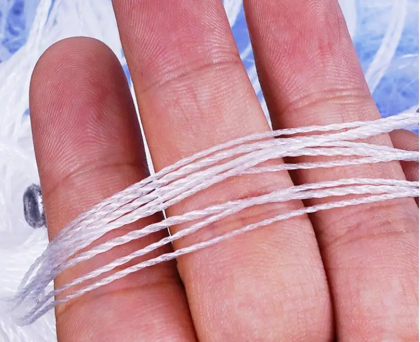 Popular blue gill net 3 layer 1.2m depth 50m 100m length fishing gill nets