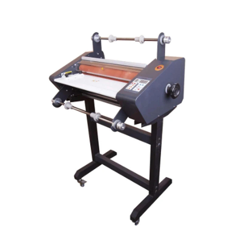 Single and Double Sides Hot/Cold Roll Laminator Laminating Machine With Stand